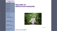 Desktop Screenshot of meditationmagazine.info